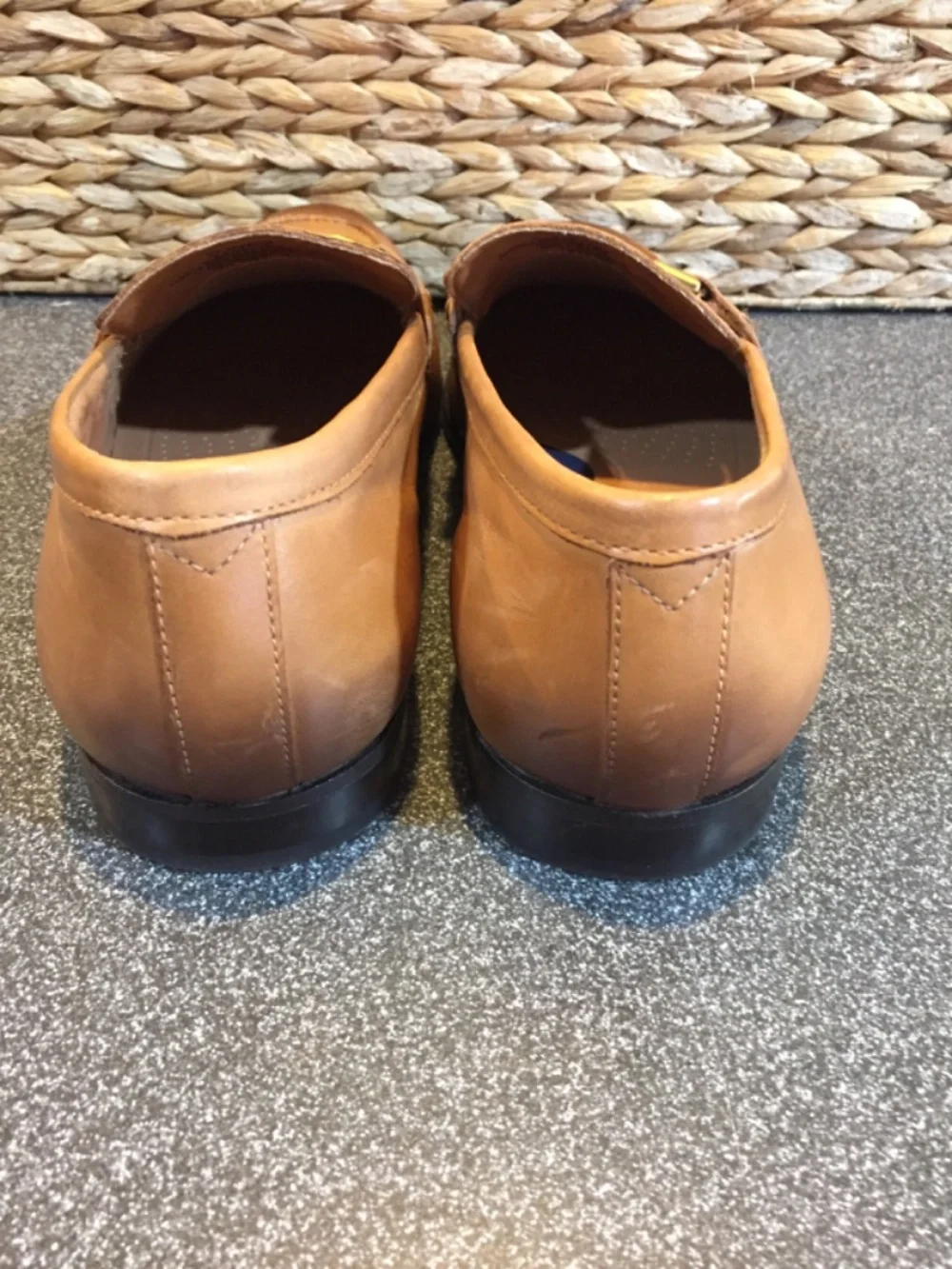Vince Camuto Men's Tan Leather Bit Loafers